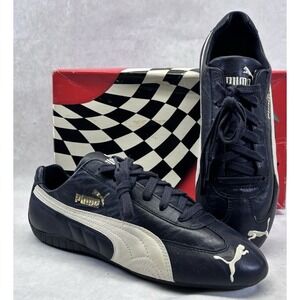 Puma Speed Cat L Blue Nights Seedpearl White Mens 8 Deadstock With Box